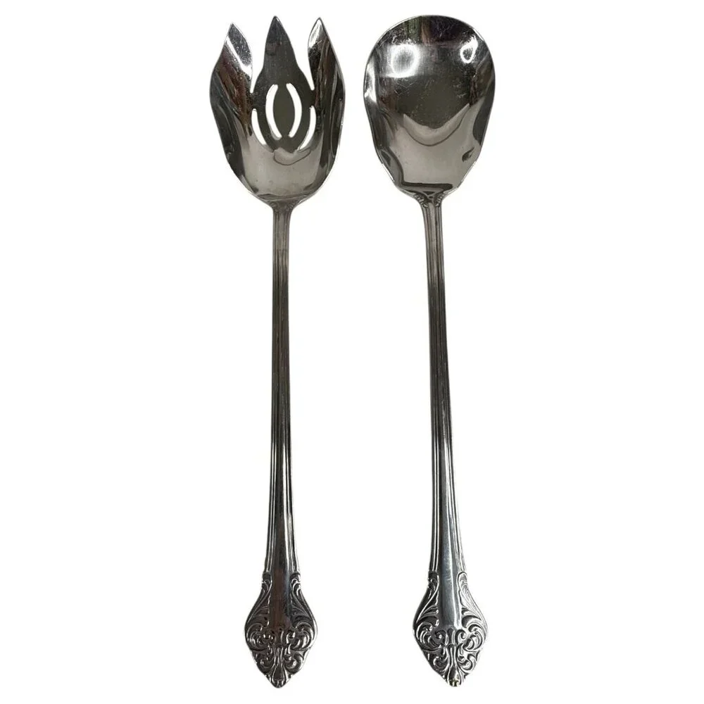 8 Piece Reed & Barton Renaissance‎ Stainless 18/10 Glossy Silverware Serving Set